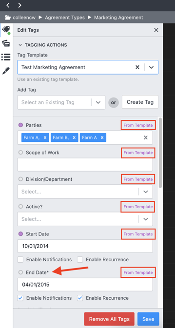 Fill In Tags